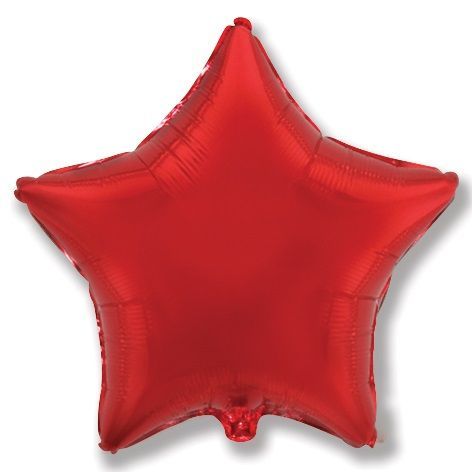 Шар с Гелием (32''/81 см) Звезда, Красный
