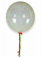 Шар с Гелием (18''/45 см) Сфера, Deco Bubble, с конфетти