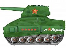 Шар (12''/30 см) Мини-фигура, Танк Т-34, Зеленый