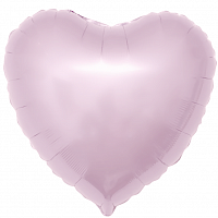 Шар с Гелием (18''/46 см) Сердце, Нежно-розовый