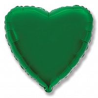 Шар (9''/23 см) Мини-сердце, Зеленый
