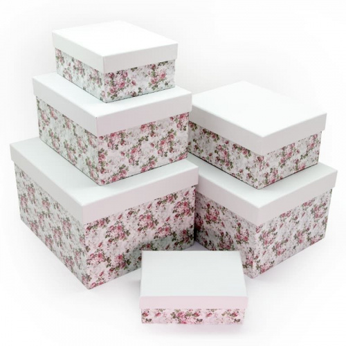 Коробка подарочная, Цветочная романтика, 23 х 19 х 13 см.