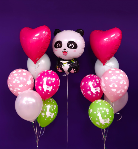 Композиция из шаров "Милая панда" фото 4