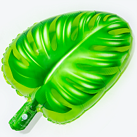 Шар с клапаном (15''/38 см) Мини-фигура, Пальмовый лист, Зеленый