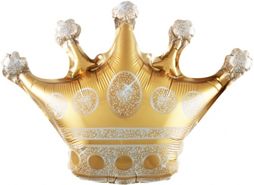 Шар с Гелием (28''/71 см) Фигура, Золотая корона