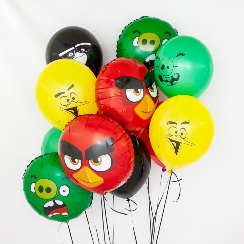 Гирлянда Флажки, Angry Birds, 180 см. фото 6