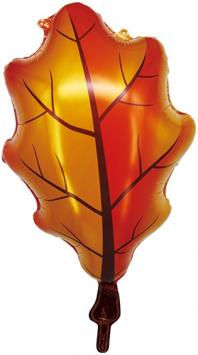 Шар с Гелием (27''/69 см) Фигура, Дубовый лист, Оранжевый,