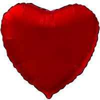 Шар с Гелием (18''/46 см) Сердце, Красный.
