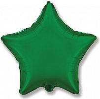 Шар с Гелием (32''/81 см) Звезда, Зеленый