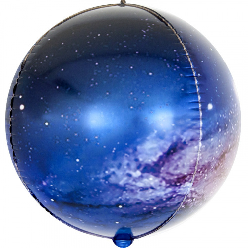 Шар с Гелием (24''/61 см) Сфера 3D, Млечный путь в космосе фото 2