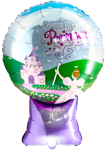 Шар с Гелием (22''/56 см) Фигура, Стеклянный шар с принцессой