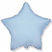 Шар (9''/23 см) Мини-звезда, Голубой