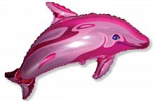 Шар с Гелием (37''/94 см) Фигура, Дельфин фигурный, Фуше