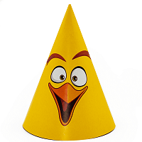 Колпаки, Angry Birds, Желтый, 6 шт.