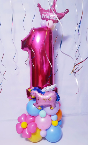 Фигура из шаров "Первый День рождения" фото 6