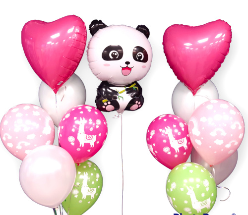Композиция из шаров "Милая панда" фото 2