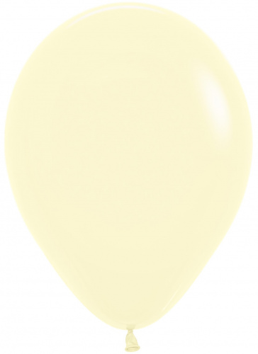 Шар с Гелием (12''/30 см) Светло-желтый, макарунс